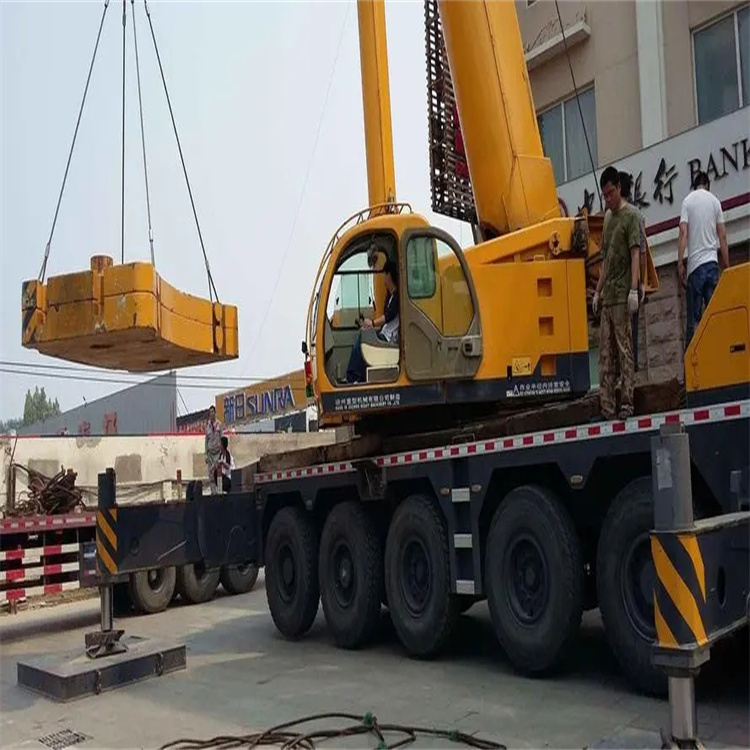 定兴县当地吊车出租|机器吊装|75吨|工厂搬迁服务